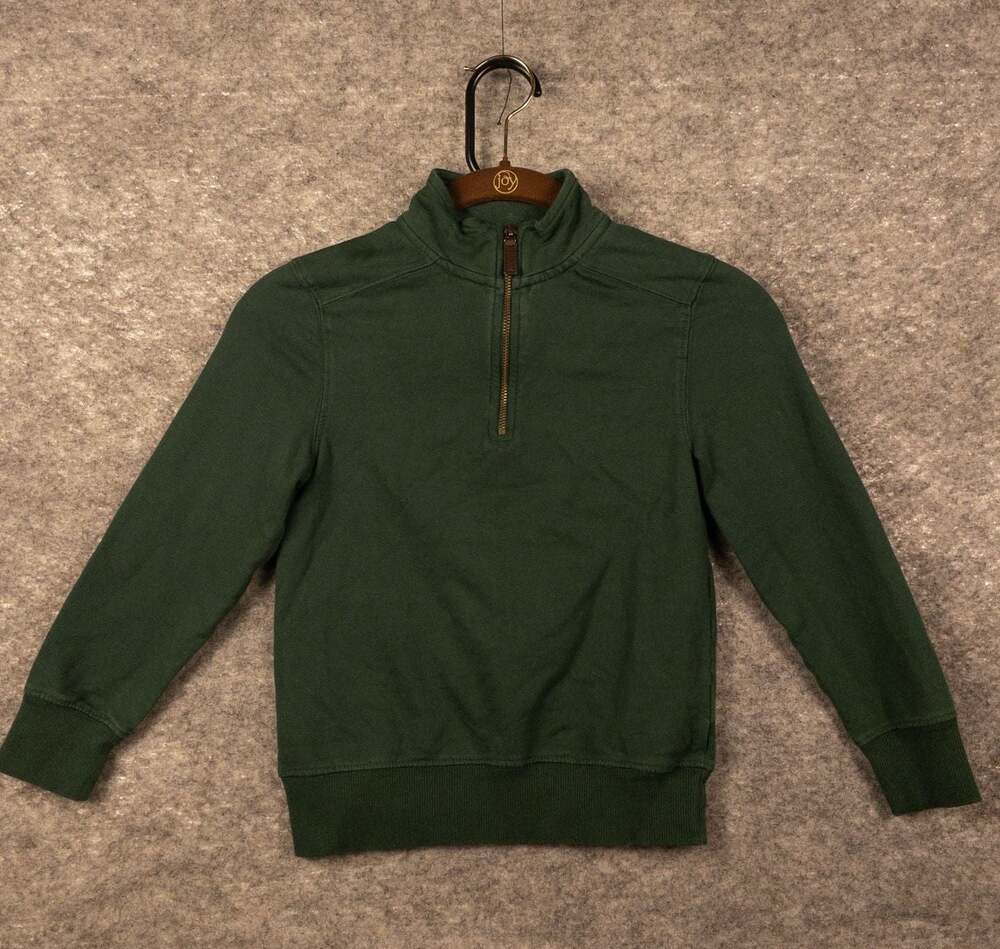 Tommy Bahama Dark Green Quarter-Zip Sweatshirt for Kids (Size S/5-6)